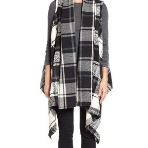 Plaid Vest/Shawl